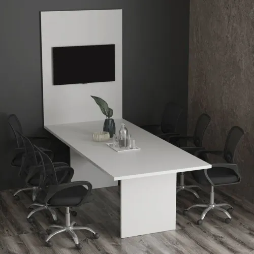Kit de reunião   mesa e painel 