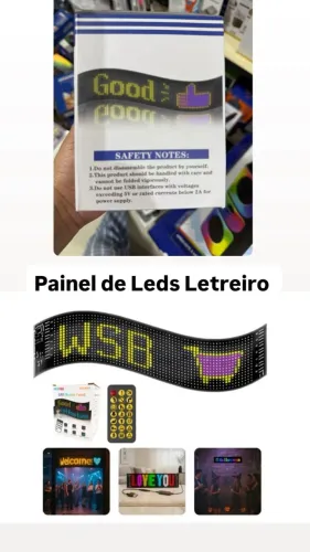 Painel de Leds Letreiro Destaque suas mensagens com elegância e tecnologia