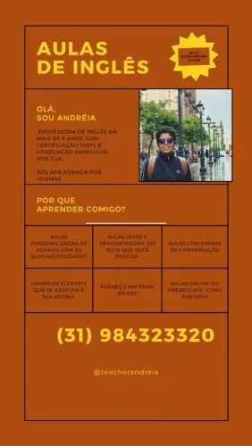 Aula particular de inglês