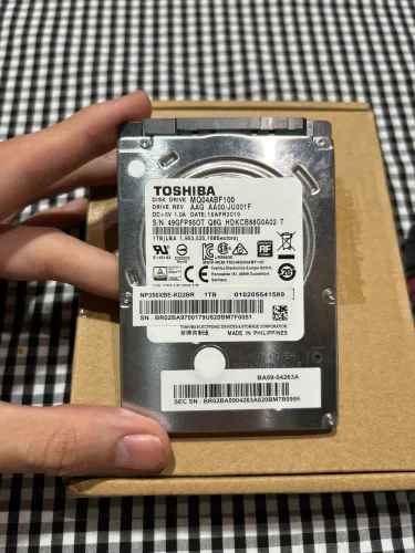 Hd 1tb toshiba notebook