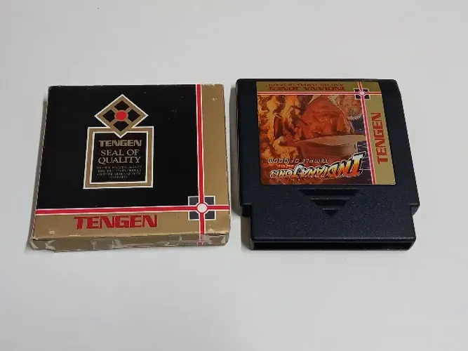 Indiana Jones and the Temple of Doom - fabricado pela Tengen - para NES - 72 pinos