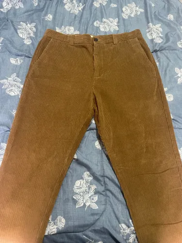 Calça Zara Cotelê Marrom