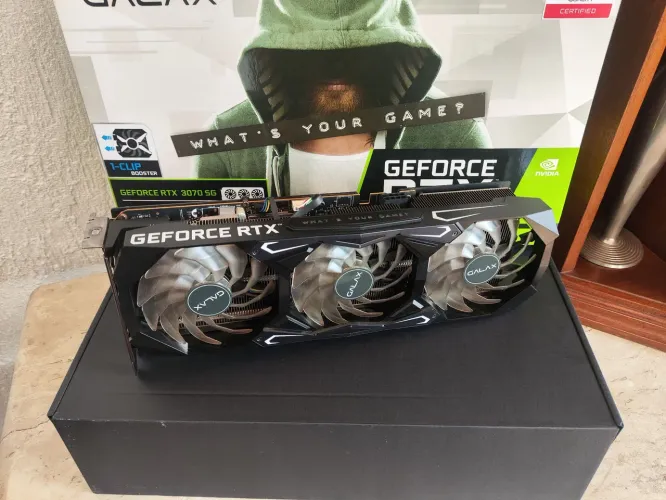 RTX 3070 Galax SG Triple fan Leds RGB Perfeita!
