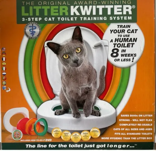 Kit treinamneto para banheiro Litter Kwitter para Gatos