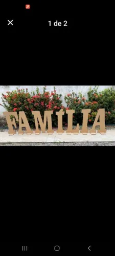 Letras 60cm mdf cru de 3mm 