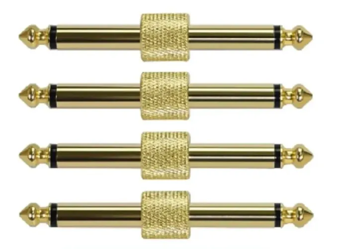 Conector duplo P10 reto para pedal