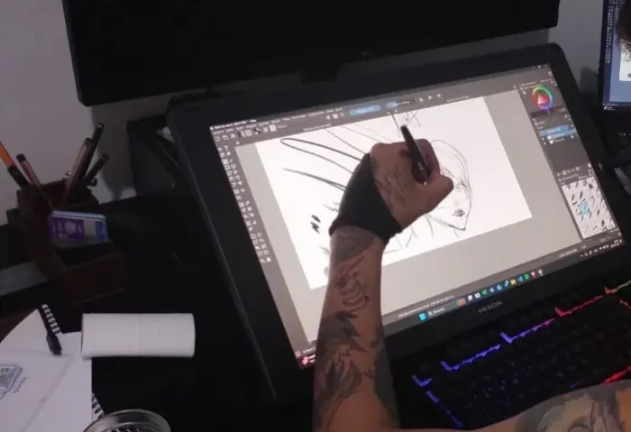 Mesa Digitalizadora com Tela Huion Kamvas 22