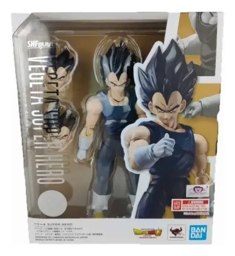 Figura de Ação Vegeta Super-Herói S.H. Figuarts de Dragon Ball Super Bandai Spirits
