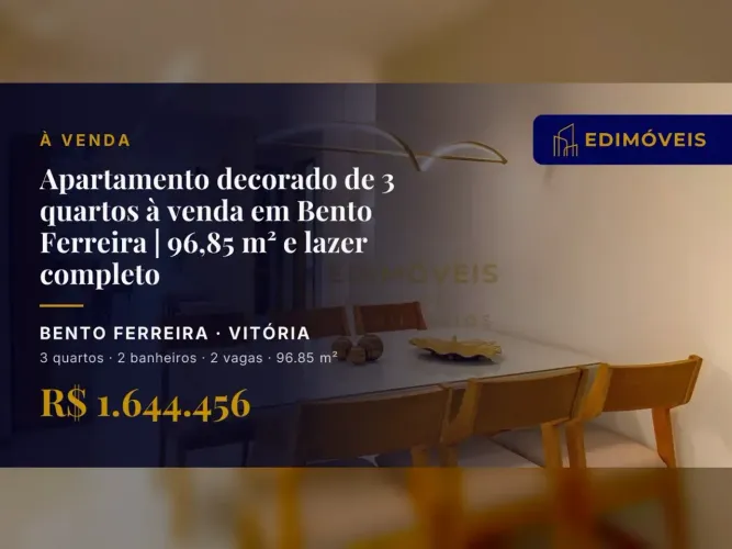 Venha conhecer este lindo apartamento em Bento Ferreira, ideal para sua família!