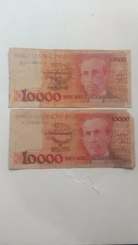 Notas dez mil cruzados CR$ 10.000,00