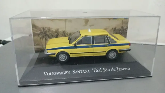 Rara Miniatura Santana Táxi 