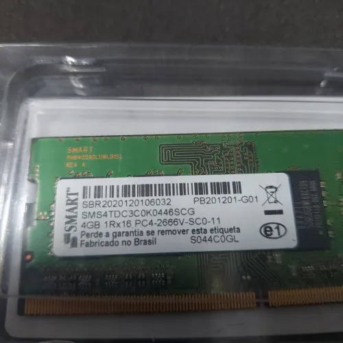 Memória RAM 4GB smart.