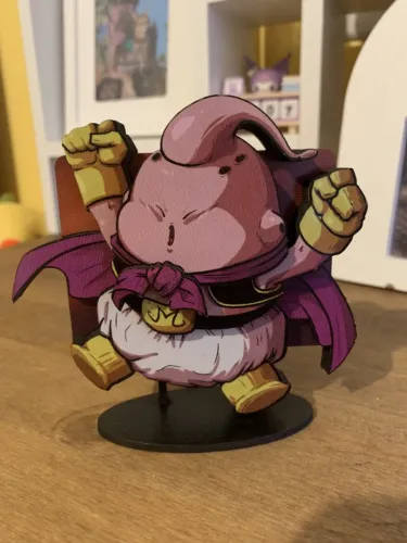 Dragon Ball 1 miniatura Majin Boo em MDF