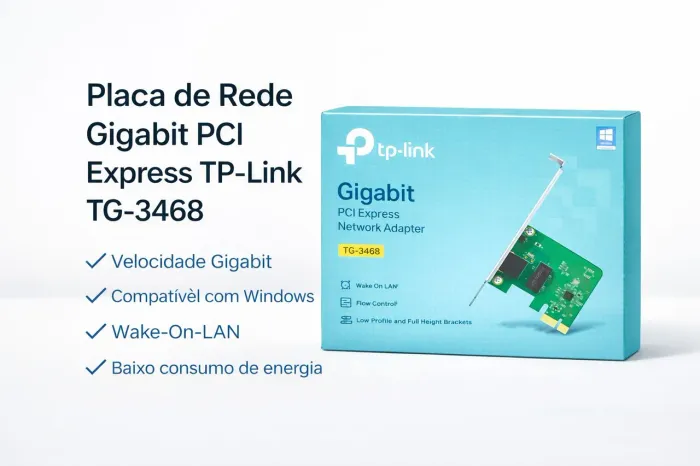 Placa de Rede Gigabit PCI Express TP-Link TG-3468