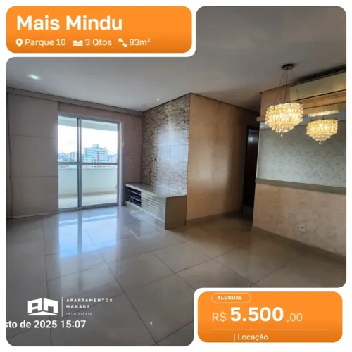 Mais Mindu - 3 Quartos (1 Suíte) - Andar Alto - Parque 10