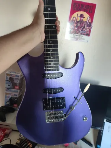 Guitarra Tagima TG - 510 purple + Pedaleira Cuvave