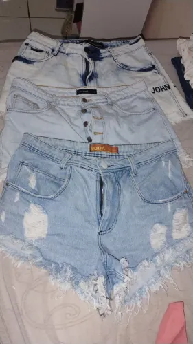 Kit 3 shorts jeans