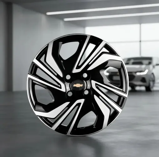 Kit 4 Calotas 15 Preto Prata Onix Hatch Plus 2020 2021 2023