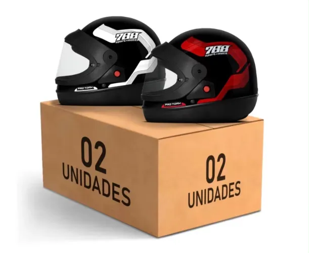Kit capacete novo lacrado na caixa TAMANHO 56 unissex $180