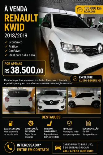 Renault Kwid Zen 1.0 Flex 12V 5P Mec. 2019