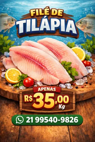  FILÉ DE TILÁPIA FRESQUINHO