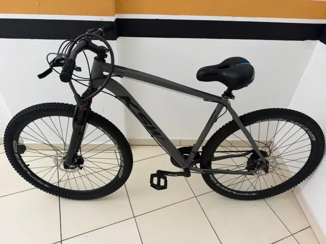 Bicicleta aro 29 tamanho XL cinza câmbio shimano