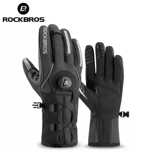 Luva dedo longo rockbros ciclismo e moto