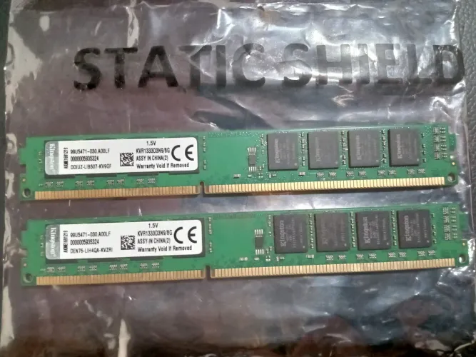 Memórias Kingston DDR3 16GB SEMI NOVAS
