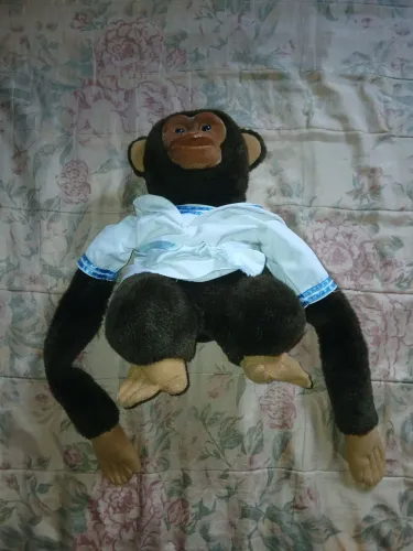 Fantoche de Macaco - Pélucia de Macaco Marinheiro, Vintage 1994
