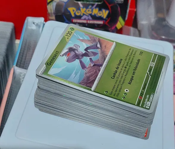 Bulk / lote / kit com 100 cartas pokémon sortidas - originais da copag (descrição)