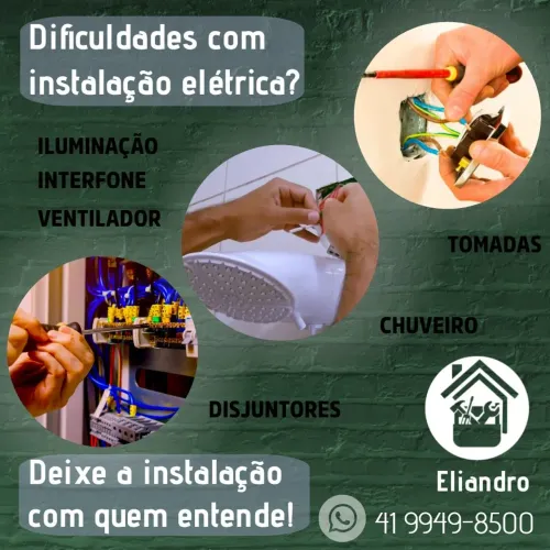 Eletrecista - Encanador  ( instalações e consertos ).