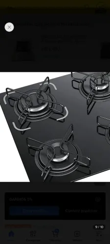 Fogão coooktop novo promoção