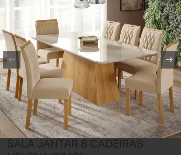 Vendo- Mesa Helena com 8 Cadeiras Juliane 