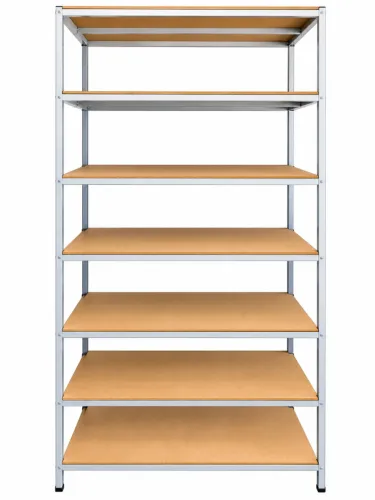 ESTANTE / PRATELEIRA DE METAL COM MDF - 2 METROS DE ALTURA
