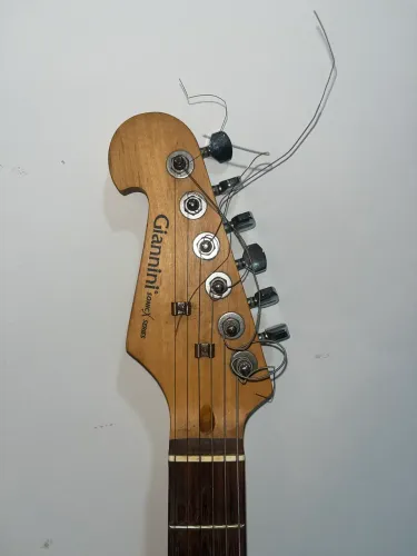 Guitarra Giannini Sonic X Series Canhoto (LH) - Preto Fosco HH + Capa