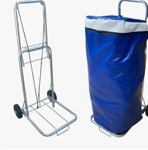 Carrinho de mão - tipo sacoleira (com 2 bolsas com zíper )