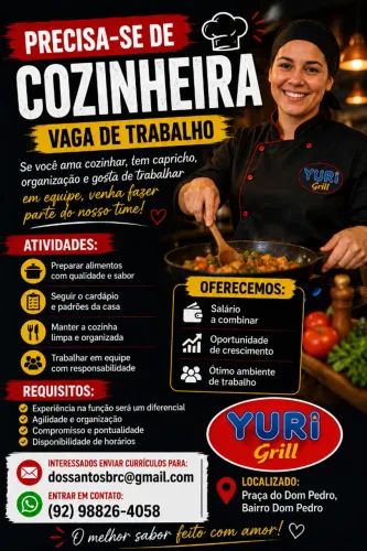PRECISA -SE DE COZINHEIRA