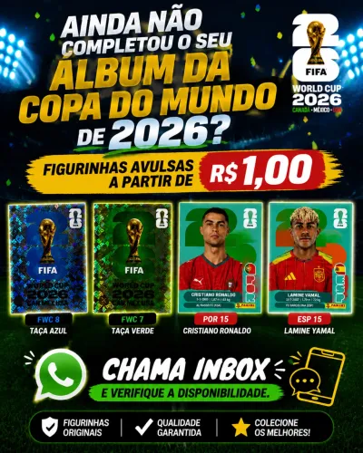 Figurinhas avulsas - Álbum da Copa 2026