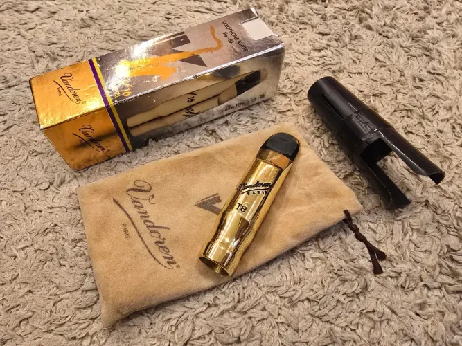 Boquilha Vandoren V16 Metal T8 Medium para Sax Tenor | Completa | Excelente Estado