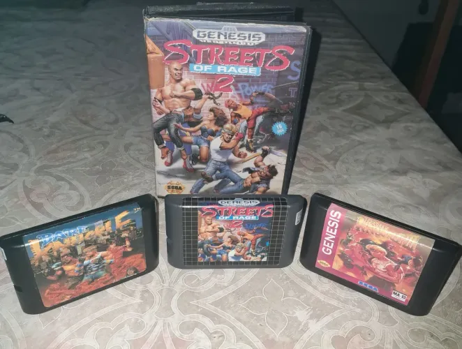 Coleção streets of rage 1, 2 e 3 mega drive 
