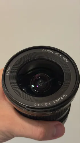 Lente Canon EFS 10-22mm (defeito)