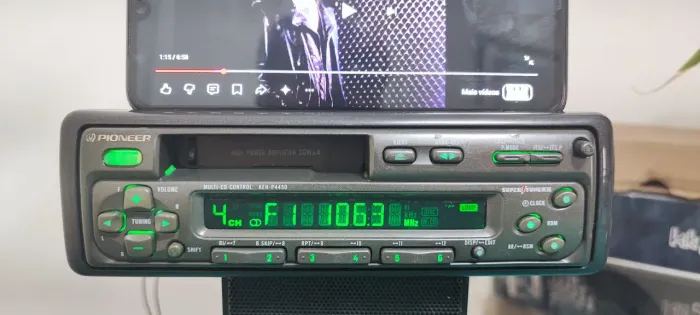 Radio Toca Fitas Pioneer Keh-p4450 Com Bluetooth Lindo