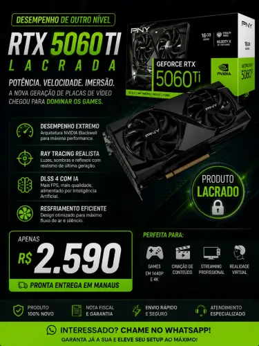 RTX 5060 TI PNY | LACRADA