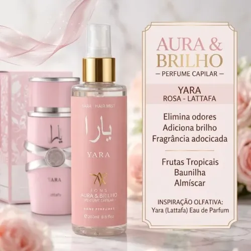 Bruma Capilar Yara 200ml Perfume para Cabelo