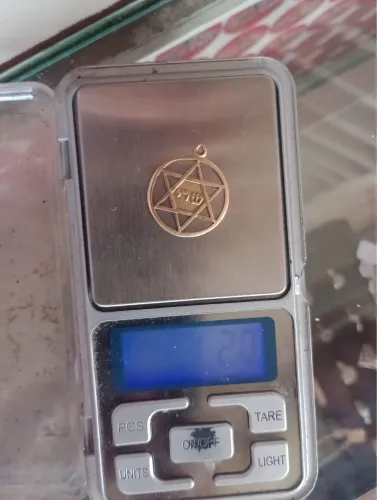 Pingente de ouro 18k estrela de davi