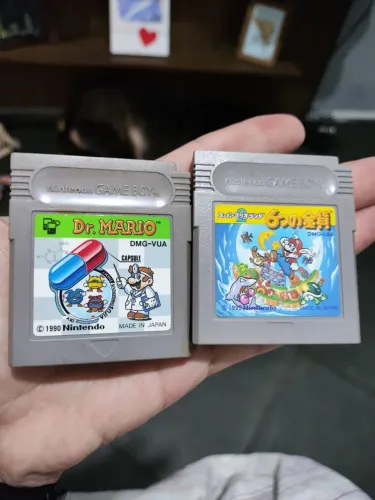 Kit 2 Jogos Originais Game Boy (Dr Mario e Super Mario Land 2 Japoneses)