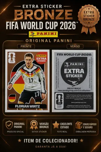 Figurinha Panini Copa do Mundo FIFA 2026 Extra Sticker Bronze Florian Wirtz