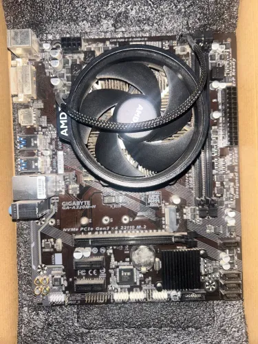 Ryzen 5 2600 + placa mãe A320m + 4gb ram 2666