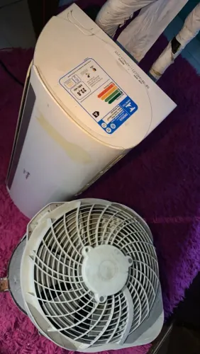 Ar condicionado 1200 BTU Splinter Midea completo com controle cobre de serpentina