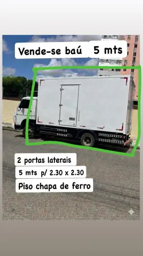 Baú de 5 mts piso de ferro